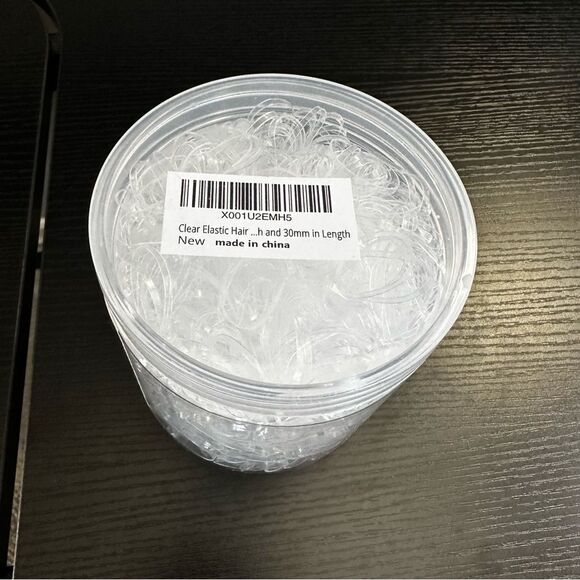 Teenitor Clear Elastic Hair Rubber Bands, Soft Hair Elastics Ties - Picture 9 of 11